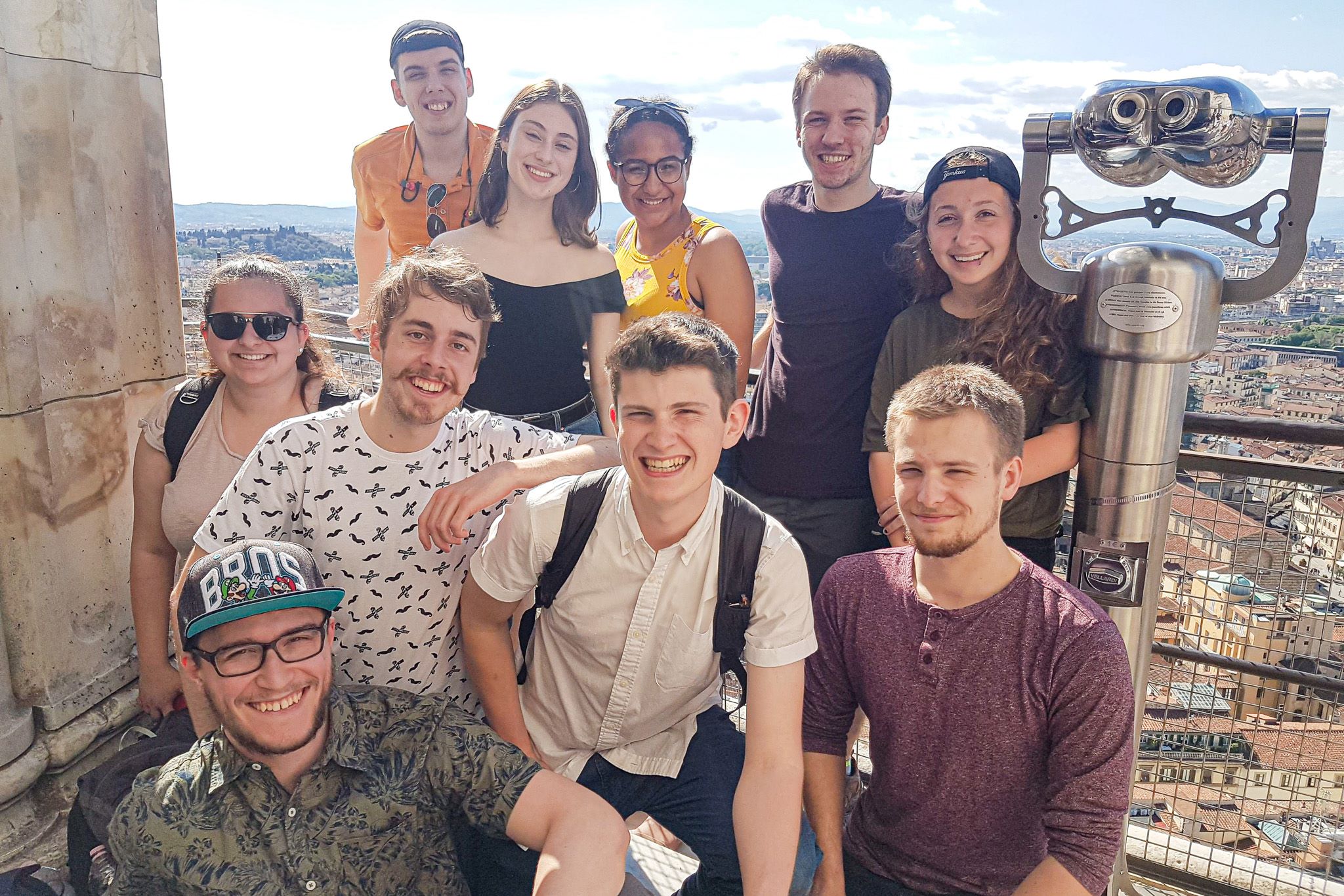 Un groupe d'étudiants du Cégep de Lévis en voyage à Florence.
